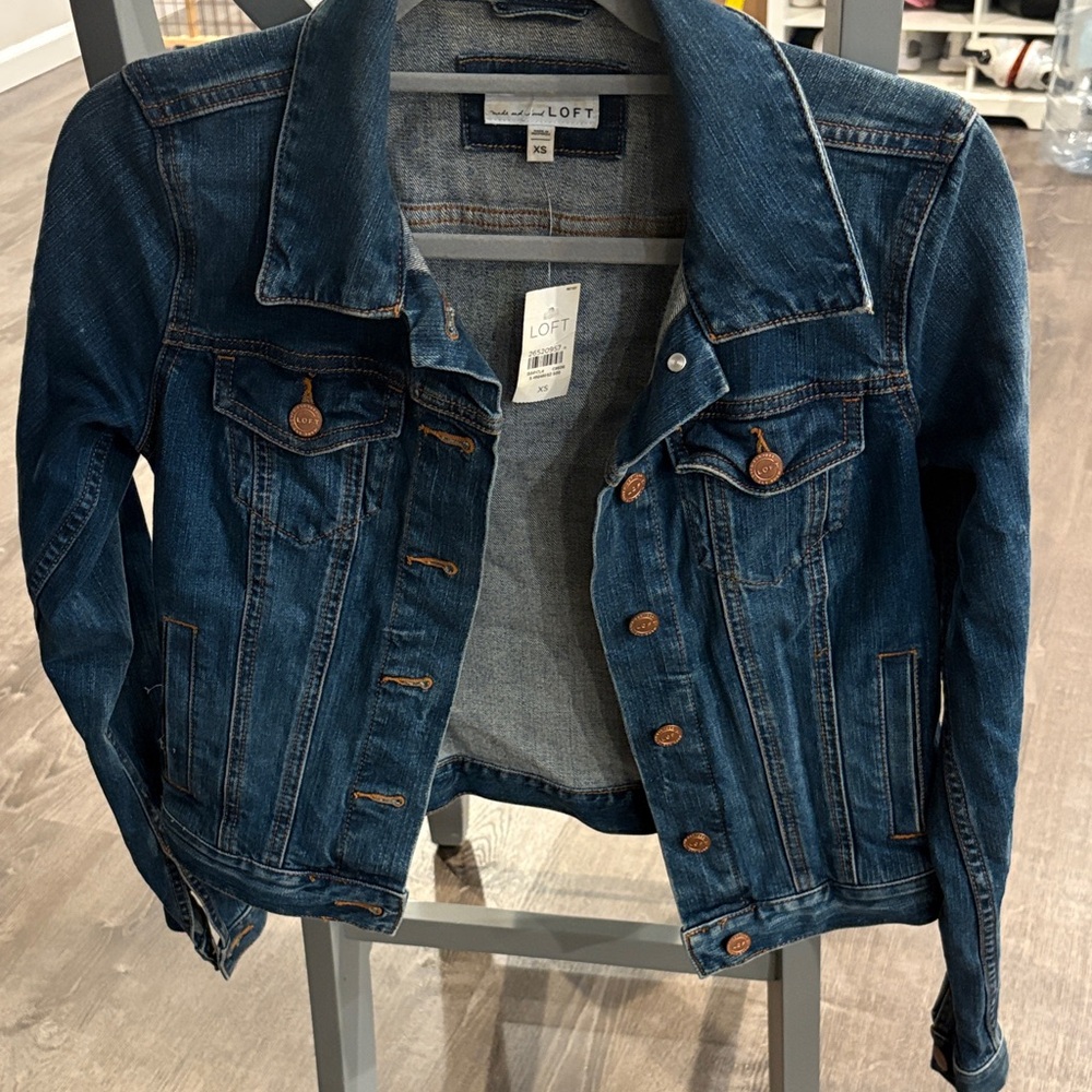 LOFT Dark Blue Denim Jacket